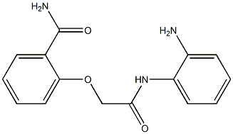 2-{[(2-aminophenyl)carbamoyl]methoxy}benzamide Struktur