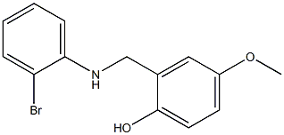 2-{[(2-bromophenyl)amino]methyl}-4-methoxyphenol Struktur