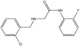 2-{[(2-chlorophenyl)methyl]amino}-N-(2-fluorophenyl)acetamide Struktur