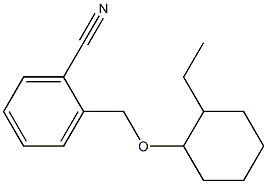 2-{[(2-ethylcyclohexyl)oxy]methyl}benzonitrile Struktur