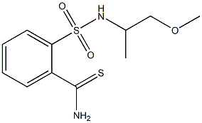 2-{[(2-methoxy-1-methylethyl)amino]sulfonyl}benzenecarbothioamide Struktur