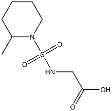 2-{[(2-methylpiperidine-1-)sulfonyl]amino}acetic acid Struktur