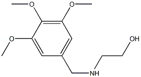 2-{[(3,4,5-trimethoxyphenyl)methyl]amino}ethan-1-ol Struktur