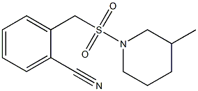 2-{[(3-methylpiperidine-1-)sulfonyl]methyl}benzonitrile Struktur