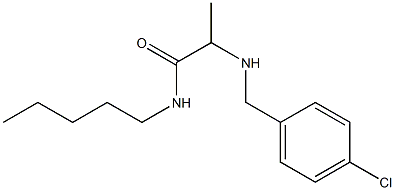 2-{[(4-chlorophenyl)methyl]amino}-N-pentylpropanamide Struktur