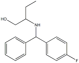 2-{[(4-fluorophenyl)(phenyl)methyl]amino}butan-1-ol Struktur