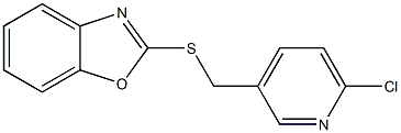 2-{[(6-chloropyridin-3-yl)methyl]sulfanyl}-1,3-benzoxazole Struktur