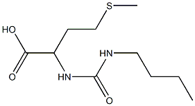 2-{[(butylamino)carbonyl]amino}-4-(methylthio)butanoic acid Struktur