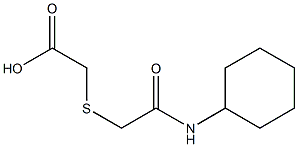 2-{[(cyclohexylcarbamoyl)methyl]sulfanyl}acetic acid Struktur