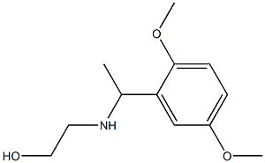 2-{[1-(2,5-dimethoxyphenyl)ethyl]amino}ethan-1-ol Struktur