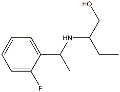 2-{[1-(2-fluorophenyl)ethyl]amino}butan-1-ol Struktur