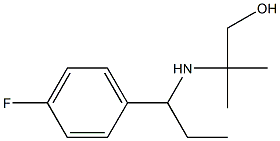 2-{[1-(4-fluorophenyl)propyl]amino}-2-methylpropan-1-ol Struktur