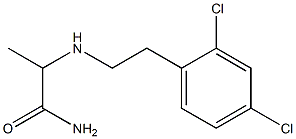 2-{[2-(2,4-dichlorophenyl)ethyl]amino}propanamide Struktur