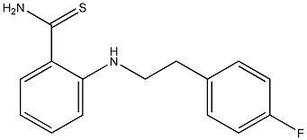 2-{[2-(4-fluorophenyl)ethyl]amino}benzene-1-carbothioamide Struktur