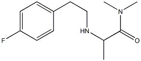 2-{[2-(4-fluorophenyl)ethyl]amino}-N,N-dimethylpropanamide Struktur