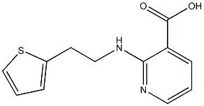 2-{[2-(thiophen-2-yl)ethyl]amino}pyridine-3-carboxylic acid Struktur