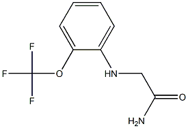 2-{[2-(trifluoromethoxy)phenyl]amino}acetamide Struktur