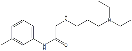 2-{[3-(diethylamino)propyl]amino}-N-(3-methylphenyl)acetamide Struktur