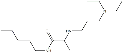 2-{[3-(diethylamino)propyl]amino}-N-pentylpropanamide Struktur