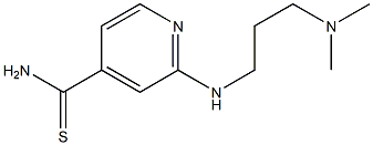 2-{[3-(dimethylamino)propyl]amino}pyridine-4-carbothioamide Struktur