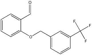 2-{[3-(trifluoromethyl)phenyl]methoxy}benzaldehyde Struktur