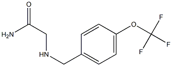 2-{[4-(trifluoromethoxy)benzyl]amino}acetamide Struktur