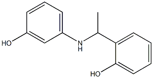 2-{1-[(3-hydroxyphenyl)amino]ethyl}phenol Struktur