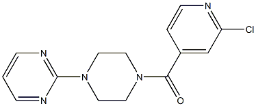 2-{4-[(2-chloropyridin-4-yl)carbonyl]piperazin-1-yl}pyrimidine Struktur