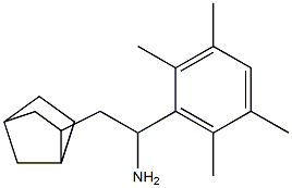 2-{bicyclo[2.2.1]heptan-2-yl}-1-(2,3,5,6-tetramethylphenyl)ethan-1-amine Struktur