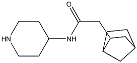 2-{bicyclo[2.2.1]heptan-2-yl}-N-(piperidin-4-yl)acetamide Struktur