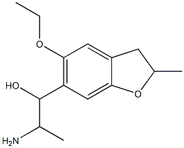 2-amino-1-(5-ethoxy-2-methyl-2,3-dihydro-1-benzofuran-6-yl)propan-1-ol Struktur