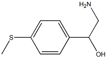 2-amino-1-[4-(methylthio)phenyl]ethanol Struktur