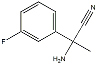 2-amino-2-(3-fluorophenyl)propanenitrile Struktur