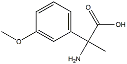 2-amino-2-(3-methoxyphenyl)propanoic acid Struktur