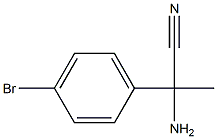 2-amino-2-(4-bromophenyl)propanenitrile Struktur