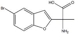 2-amino-2-(5-bromo-1-benzofuran-2-yl)propanoic acid Struktur