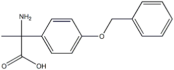 2-amino-2-[4-(benzyloxy)phenyl]propanoic acid Struktur