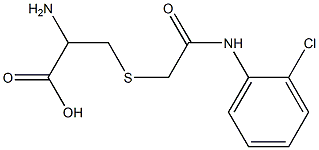 2-amino-3-({2-[(2-chlorophenyl)amino]-2-oxoethyl}thio)propanoic acid Struktur