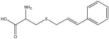 2-amino-3-{[(2E)-3-phenylprop-2-enyl]thio}propanoic acid Struktur