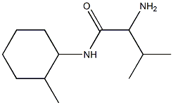 2-amino-3-methyl-N-(2-methylcyclohexyl)butanamide Struktur