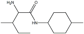 2-amino-3-methyl-N-(4-methylcyclohexyl)pentanamide Struktur