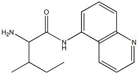 2-amino-3-methyl-N-quinolin-5-ylpentanamide Struktur