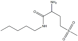 2-amino-4-(methylsulfonyl)-N-pentylbutanamide Struktur