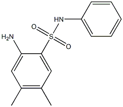 2-amino-4,5-dimethyl-N-phenylbenzene-1-sulfonamide Struktur