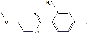 2-amino-4-chloro-N-(2-methoxyethyl)benzamide Struktur