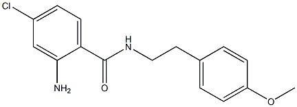 2-amino-4-chloro-N-[2-(4-methoxyphenyl)ethyl]benzamide Struktur