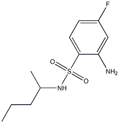 2-amino-4-fluoro-N-(pentan-2-yl)benzene-1-sulfonamide Struktur