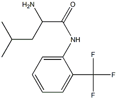 2-amino-4-methyl-N-[2-(trifluoromethyl)phenyl]pentanamide Struktur