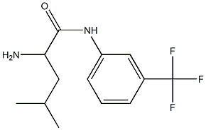 2-amino-4-methyl-N-[3-(trifluoromethyl)phenyl]pentanamide Struktur