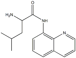 2-amino-4-methyl-N-quinolin-8-ylpentanamide Struktur